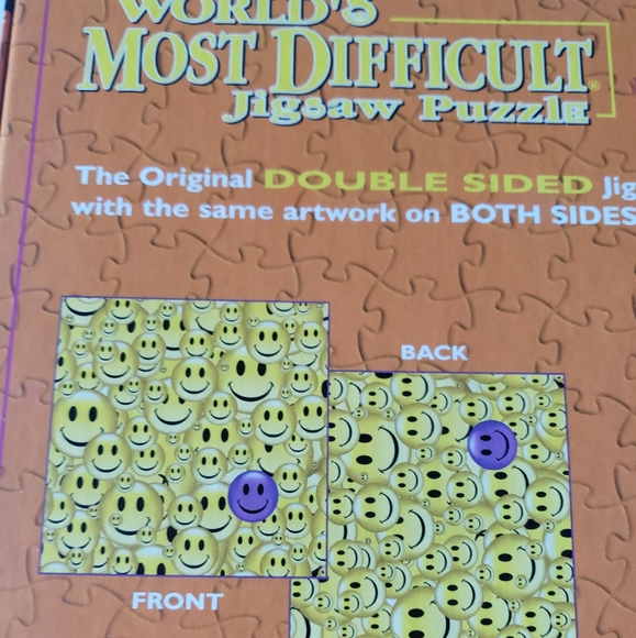 Just In: BGI World's Most Difficult Jigsaw Smiley Face Double-Sided Puzzle. - Picture 5 of 9
